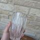 Old chiseled glass vase h16cm