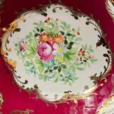 Oblong dish in Paris Sèvres porcelain with Louis XV style floral decoration