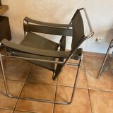 Pair of vintage armchairs B3 vassily by Marcel breuer at the bauhaus circa 1980