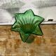 Green glass vase
