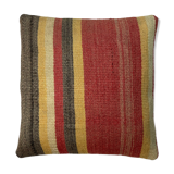 Housse de coussin kilim turc vintage, 40 x 40 cm