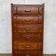 Vintage wooden weekly planner – 6 drawers – elegant and practical