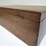 Old patinated solid wood box