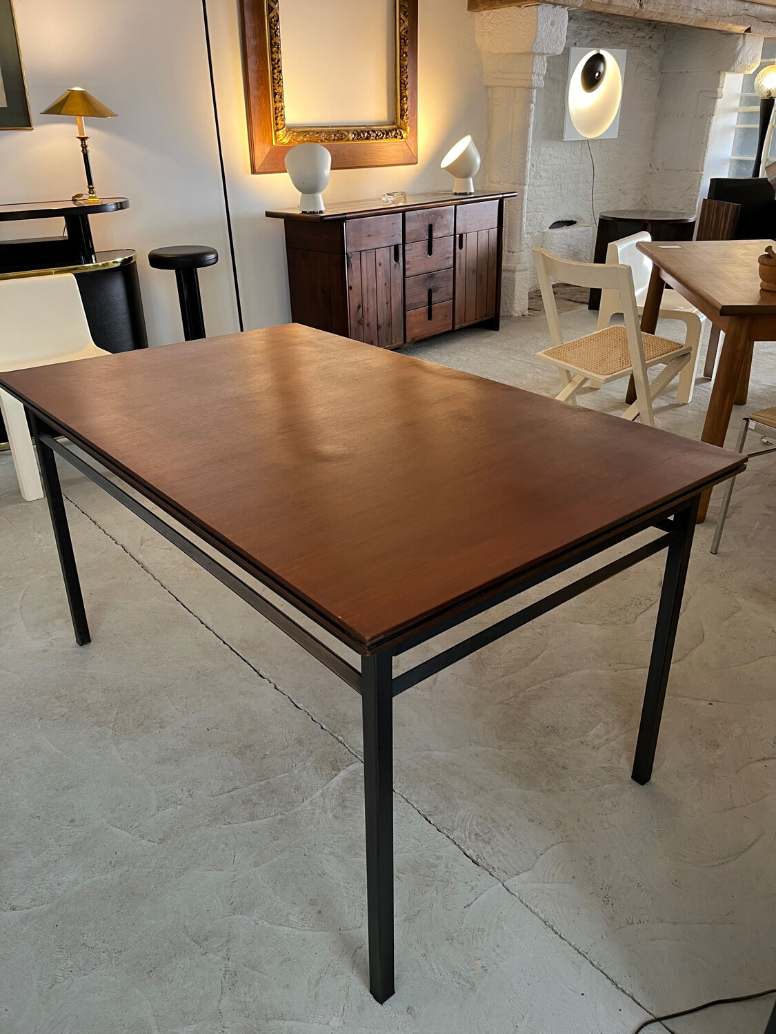 Mahogany table from the 1950s