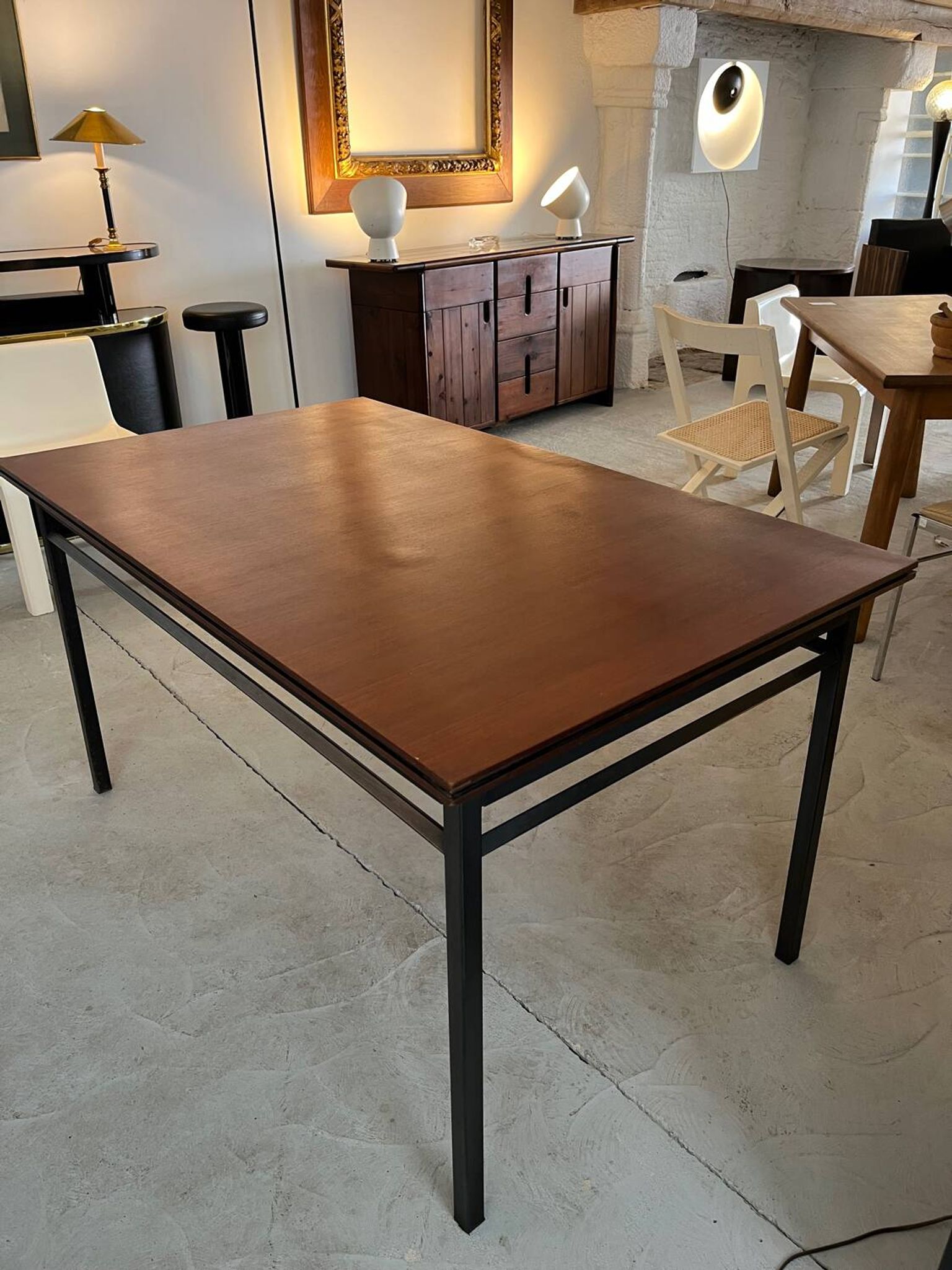 Mahogany table from the 1950s
