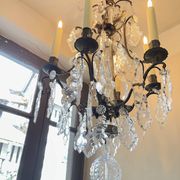 Crystal pendant chandelier 19th century