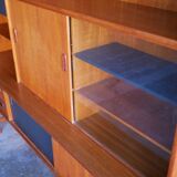 Scandinavian buffet teak model "Tilburg" by O.M.F Omer Meubel Fabriek to Samcom Lefèvre editions