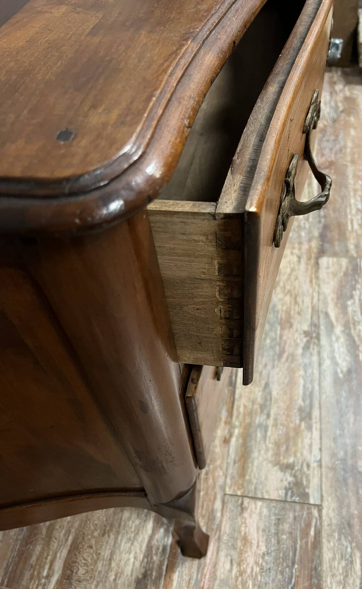 Louis XV style solid wood chest of drawers circa 1880
