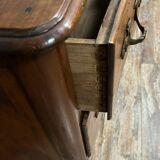 Commode sauteuse style Louis XV en bois massif vers 1880