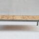 Rectangular metal and cermal herbarium coffee table by Roger Capron, 1960s