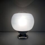 Lampe de Table Vintage • Acier & Verre • Murano • Space Age • 1970