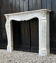 Louis XV style fireplace in Arabescato Carrara marble, circa 1880.
