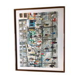 Lithograph Rue Commerisante by Nathalie Charbrier (artist’s proof)
