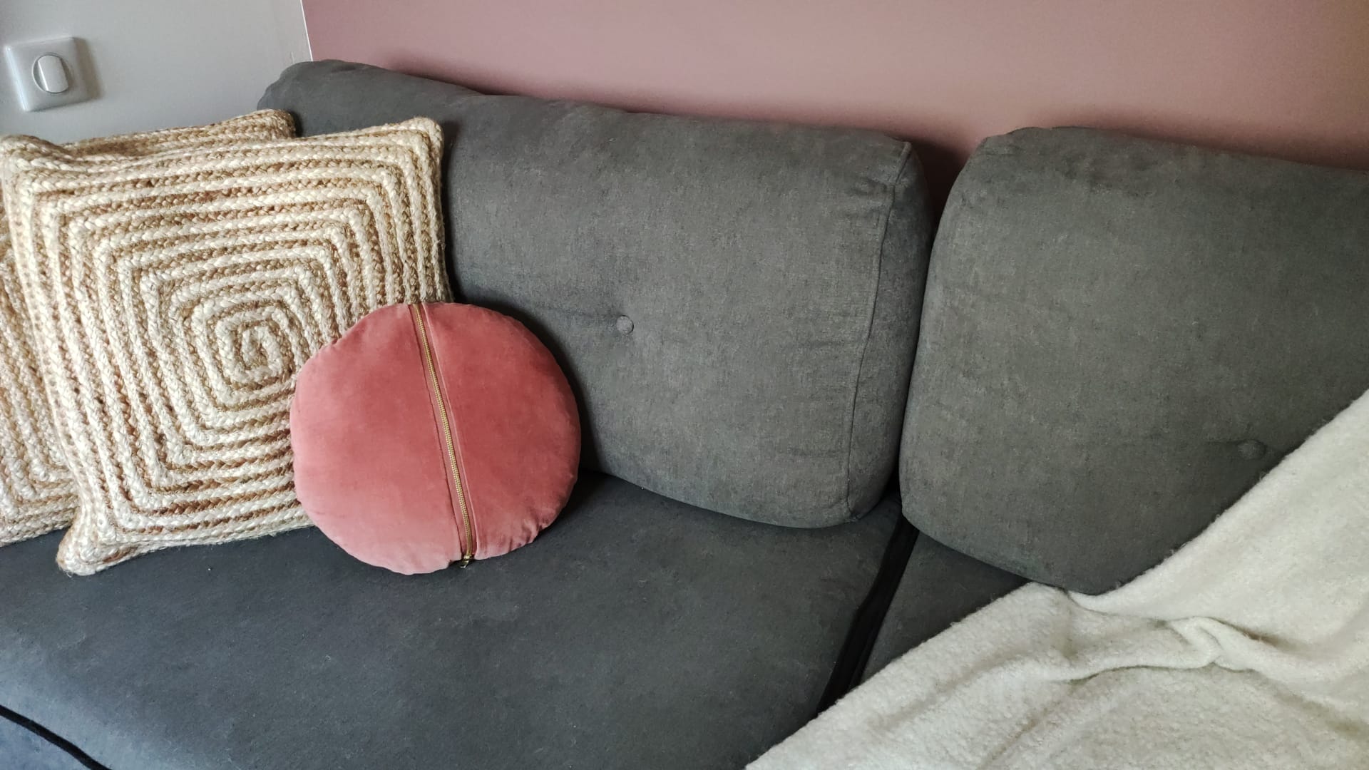 Grey sofa bed