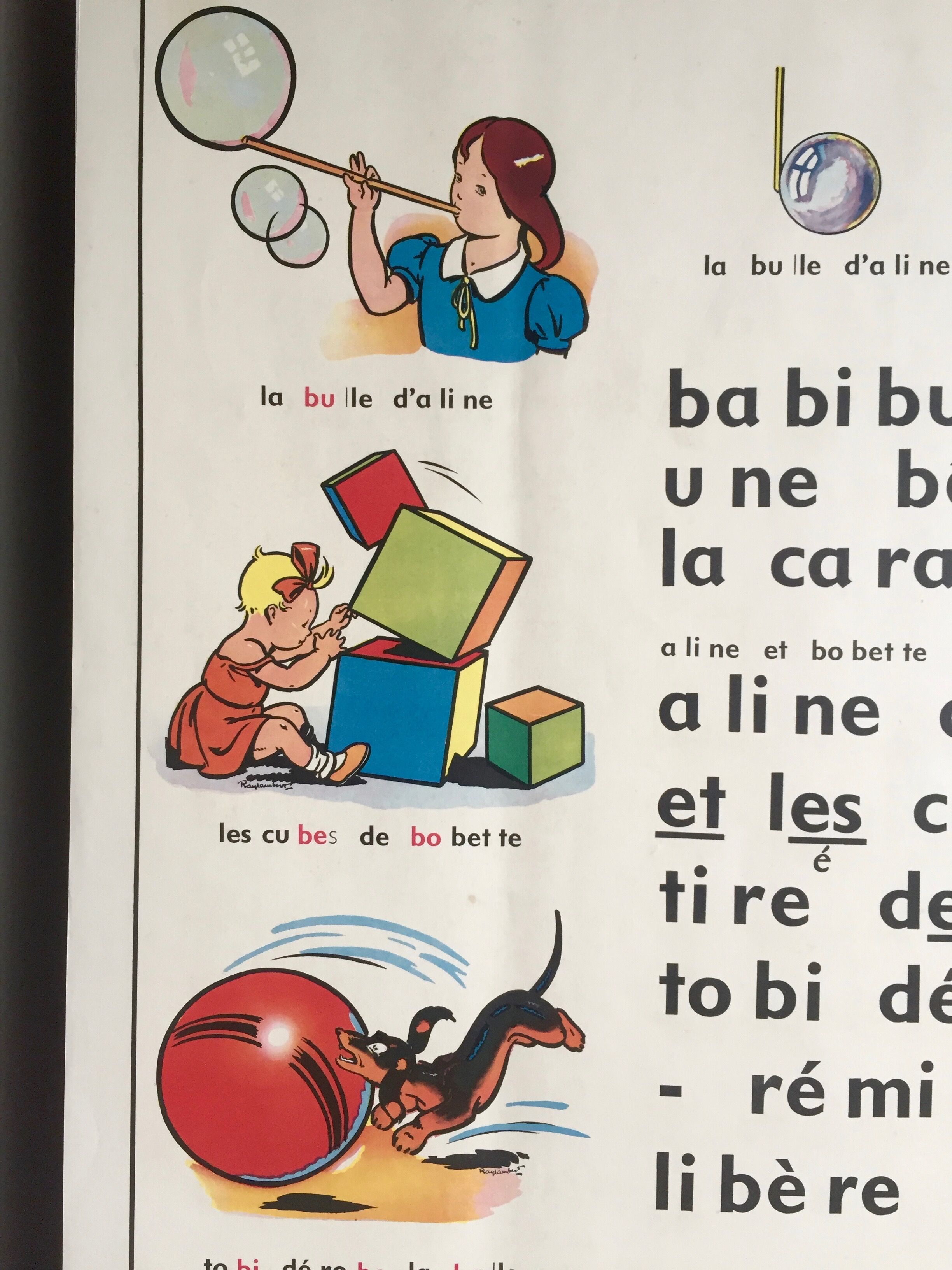 School poster "b, f"