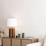 Duo of candle holders - ALMOND GREEN