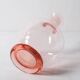 Pair of Rare Vintage Pink Glass Decanters / Empoli / Italy / 1930s