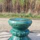 Chinese garden stool ceramic green glaze stoneware