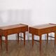 Paire de chevets vintage scandinave en teck 1960