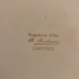 Limoges blue and white porcelain platter