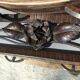 Wall coat rack Art Deco 1930 wrought iron 4 hooks and beveled mirror