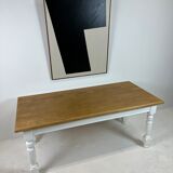 Ivory white base farmhouse table