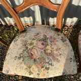 Set de 3 chaises louis Philippe tapissées