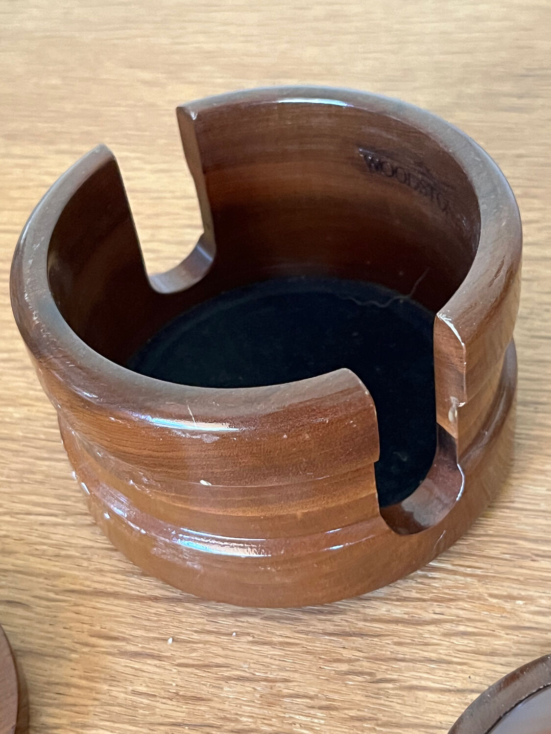 Wood and agate coasters