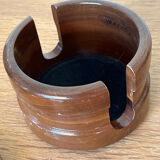 Wood and agate coasters