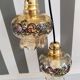 Pair of vintage hanging lamps