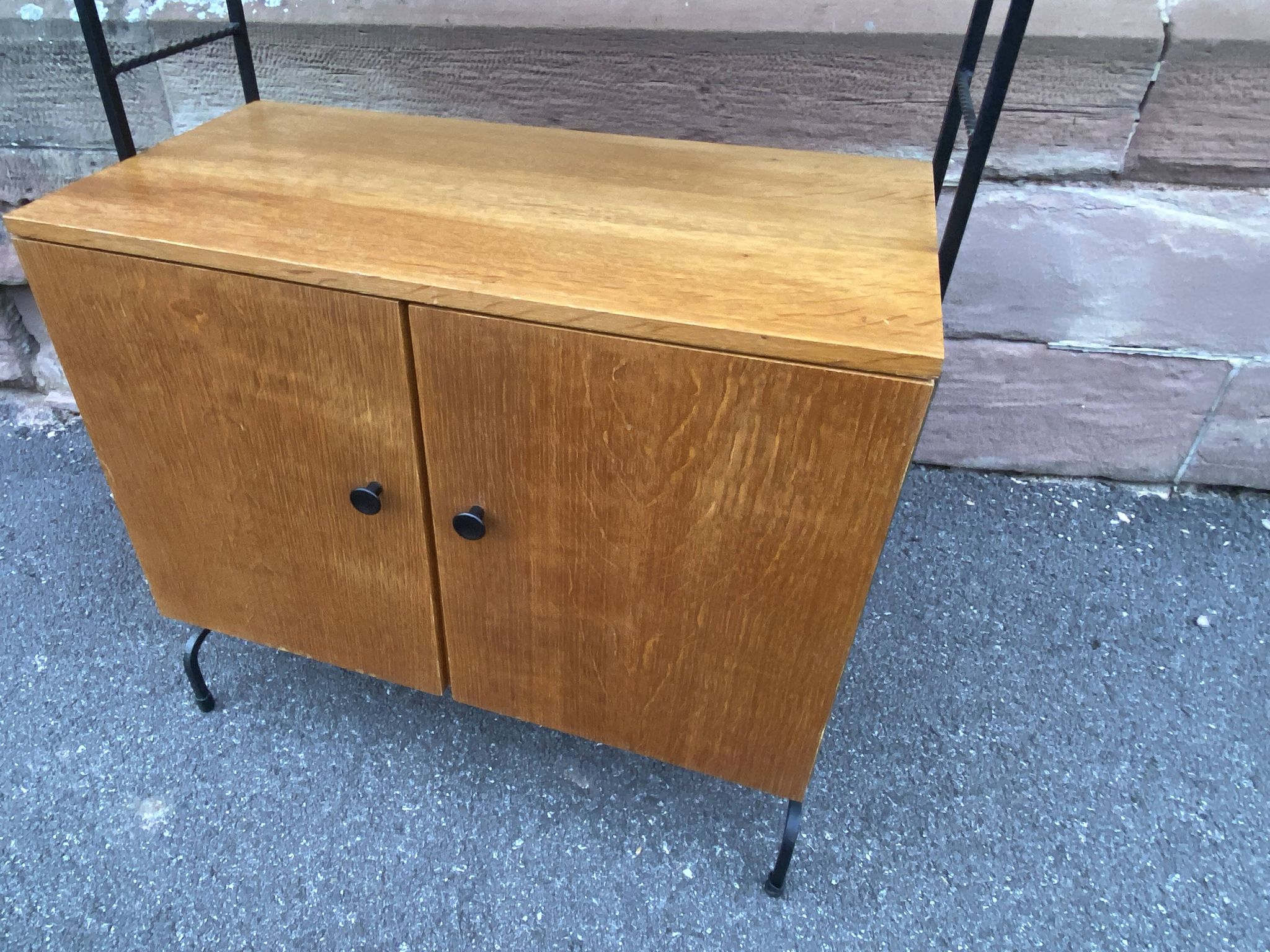 Vintage Scandinavian bookcase from the 1960s, ladder-style furniture