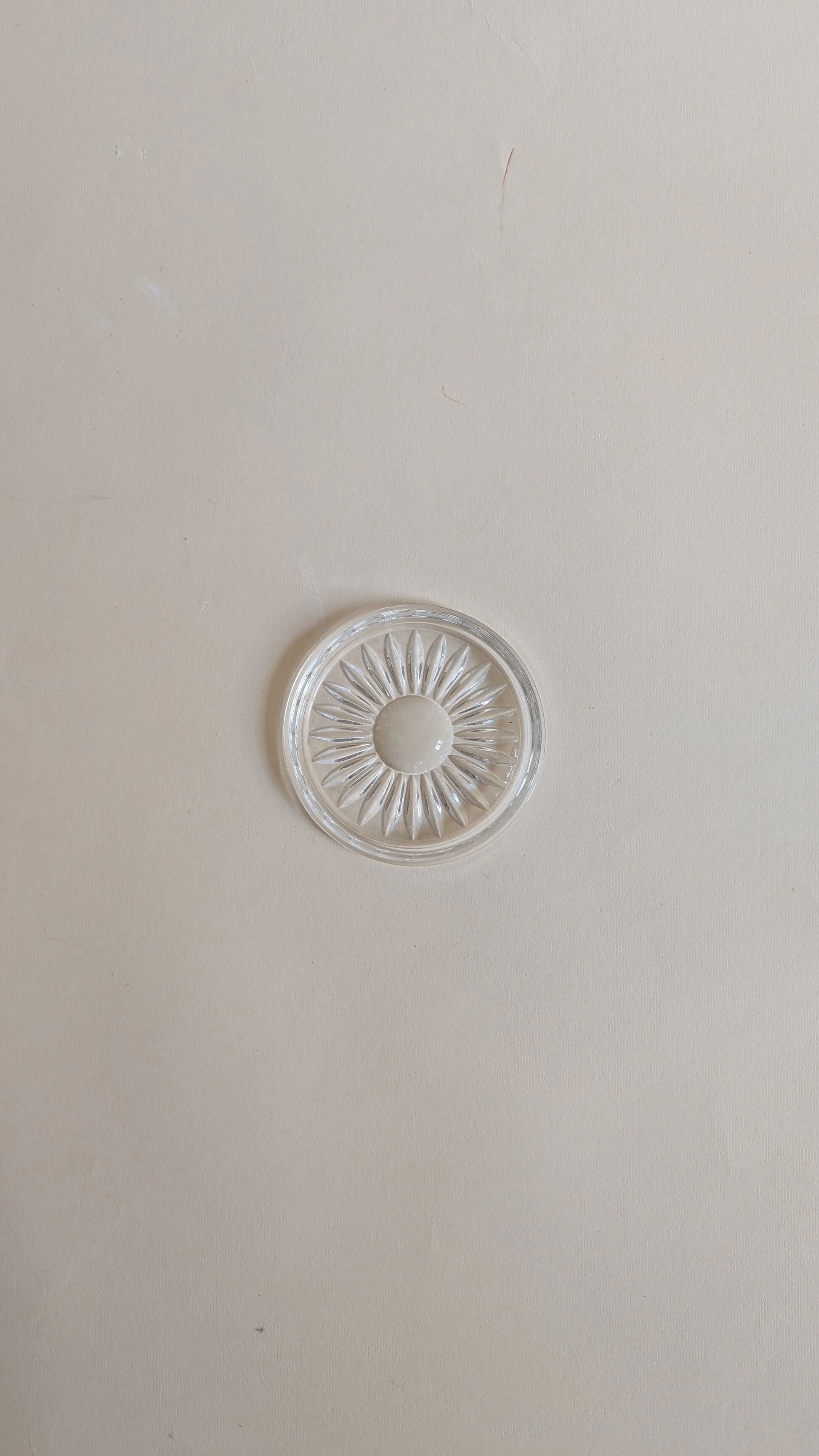 Moulded glass coaster