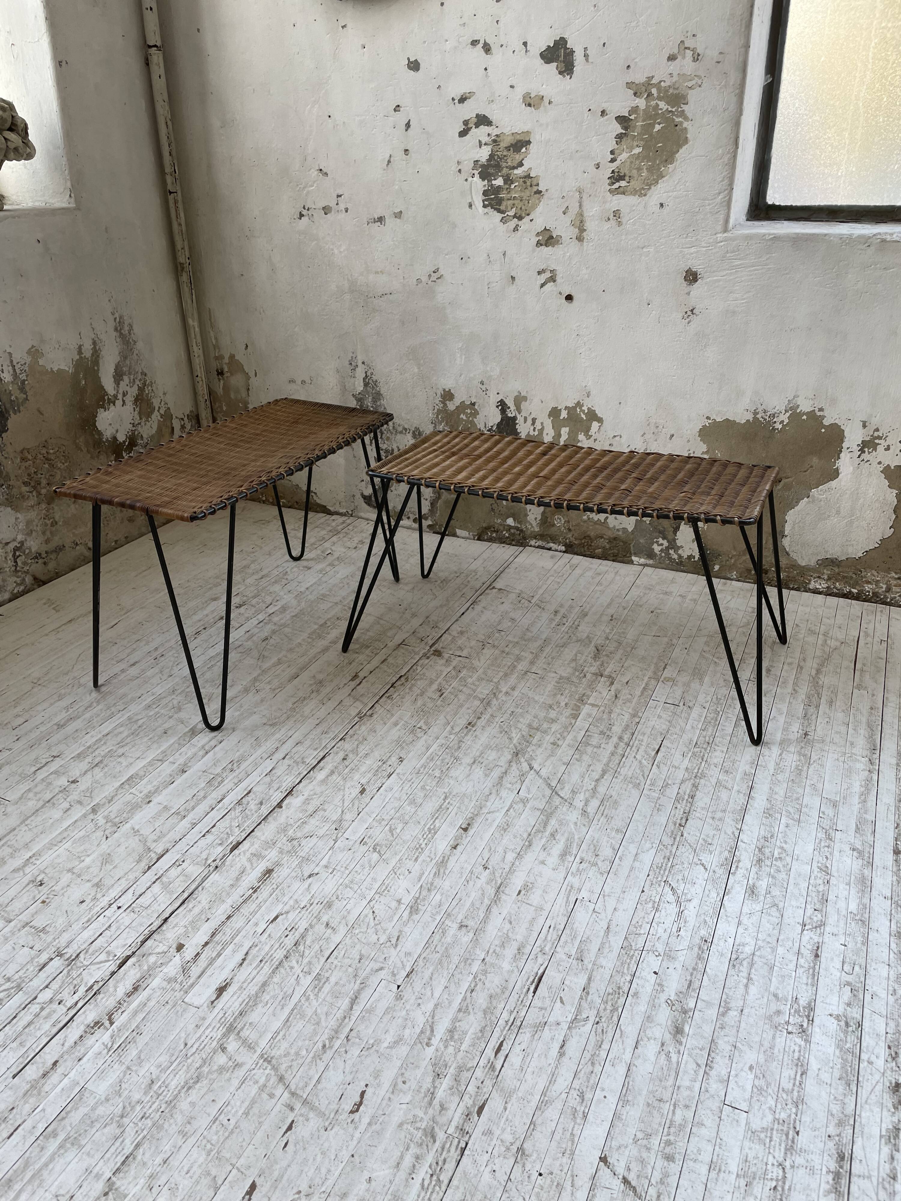 Duo of wicker tables RaouDuo of wicker tables Raoul Guysl Guys