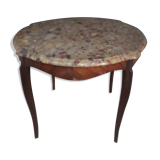 Table de salon style Louis XV dessus marbre
