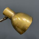 Industria rotterdam clamp lamp with brass shade