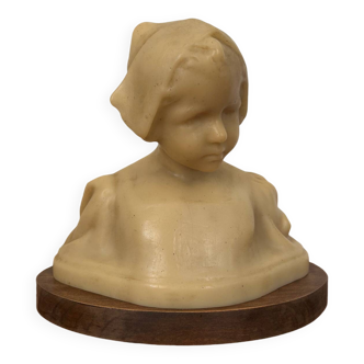 Antique wax bust