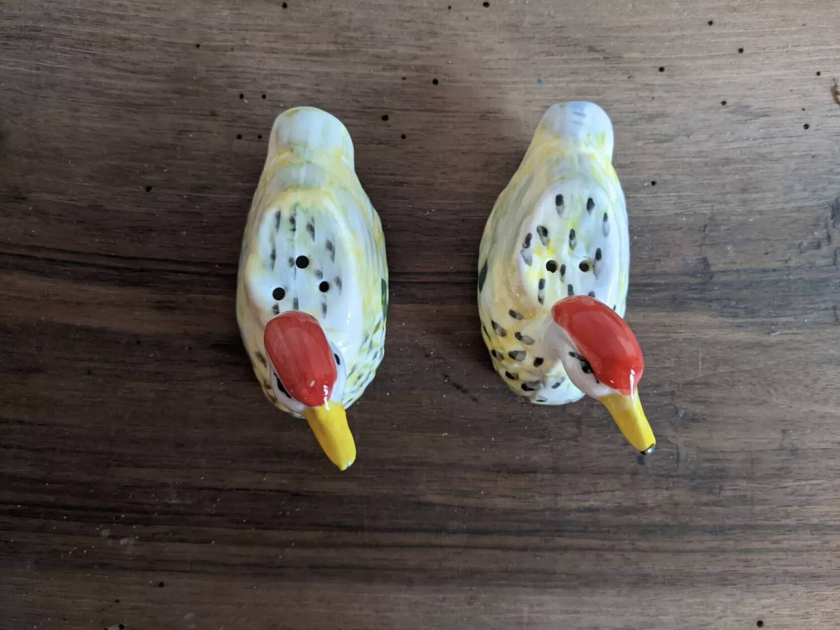 Duck salt and pepper shakers