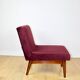 Vintage loft armchair 70s vintage burgundy wine velvet