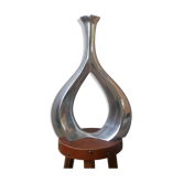 Contemporary design cast aluminum soliflore vase