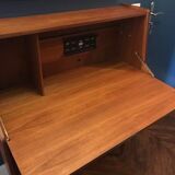 Secretary, vintage teak desk Scandinavian design
