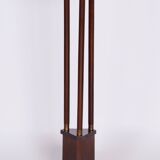 Restored ArtDeco Oak Pedestal, Revived Polish, Czechia, 1920s
