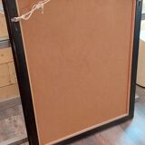 Metal and brass mirror, 94x75 cm