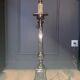 Silver-plated candle holder lamp - 19th century - antique