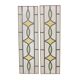 Art Deco Geometric Stained Glass Window 85x24cm