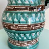 Ceramic pitcher signed Robert Picault – Scarified decoration – Vintage