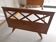 Lit scandinave vintage à croisillons années 50