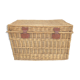 Vintage braided wicker trunk