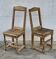 2 chaises rustiques art populaire en bois
