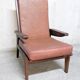 Vintage Free Span FS115 Solid Oak Recliner Chair 1950s