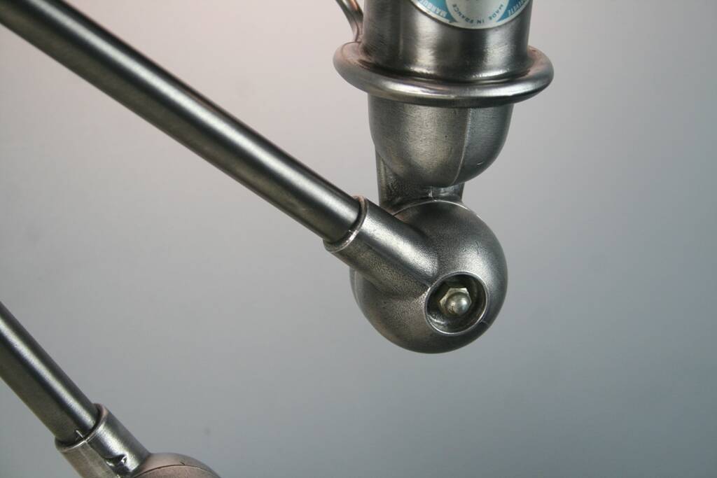 Jieldé desk lamp 2 arms 40cm industrial graphite vice Jean Louis Domecq vintage